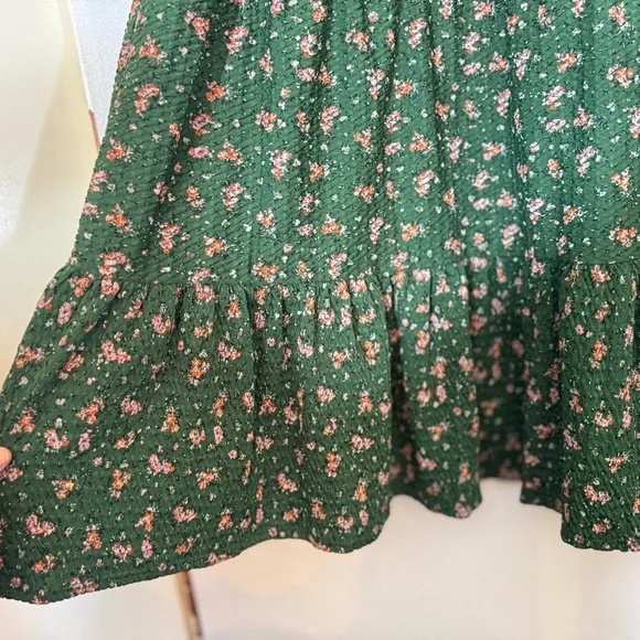 ASOS Design Curve Textured Faux Wrap Mini Dress With Peplum - Picture 7 of 14